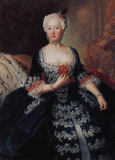 antoine pesne Portrait of Elisabeth Christine von Braunschweig-Bevern oil painting image